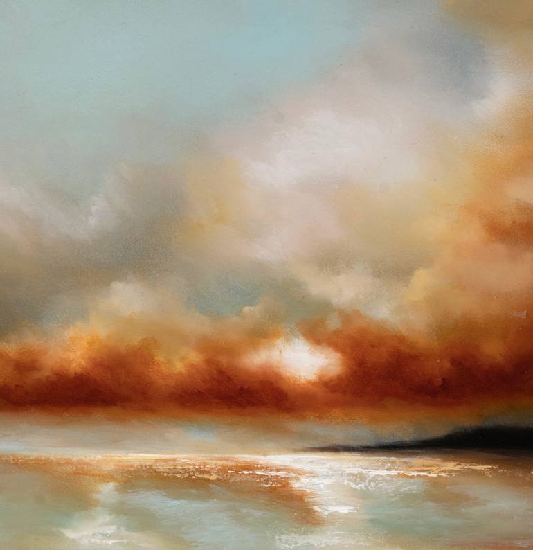 Original Abstract Expressionism Landscape Painting by Rolf Marriott