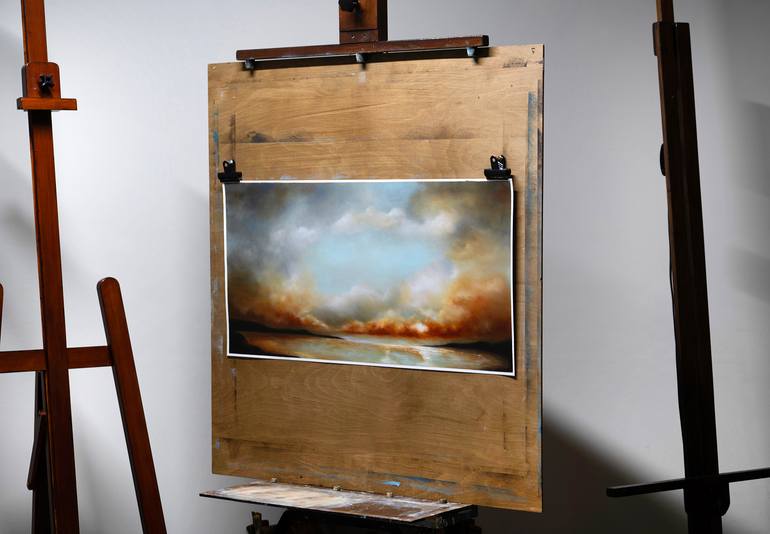 Original Abstract Expressionism Landscape Painting by Rolf Marriott