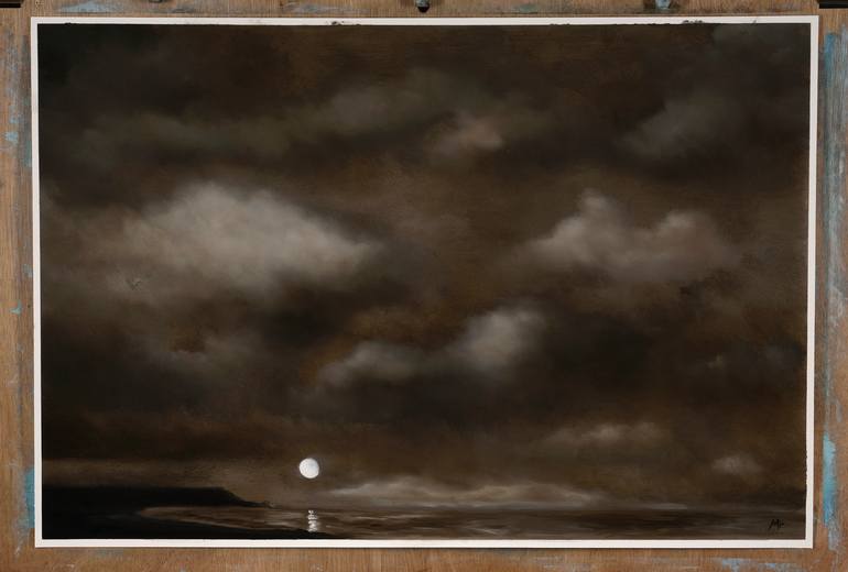 Original Abstract Expressionism Landscape Painting by Rolf Marriott