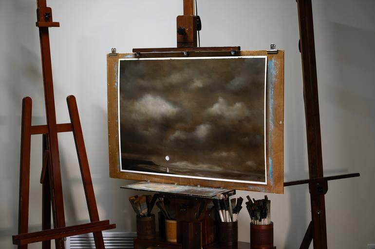 Original Abstract Expressionism Landscape Painting by Rolf Marriott