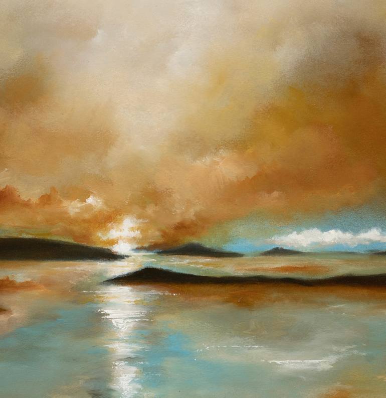 Original Abstract Expressionism Landscape Painting by Rolf Marriott