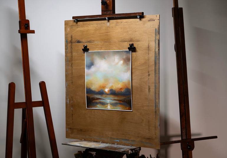 Original Abstract Expressionism Landscape Painting by Rolf Marriott