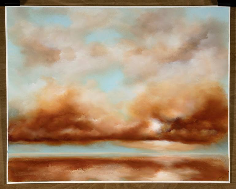 Original Abstract Expressionism Landscape Painting by Rolf Marriott