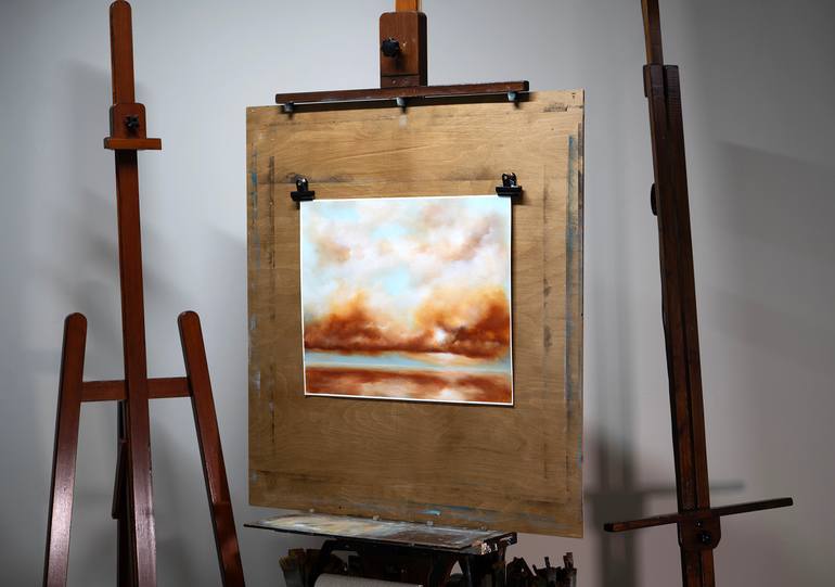 Original Abstract Expressionism Landscape Painting by Rolf Marriott