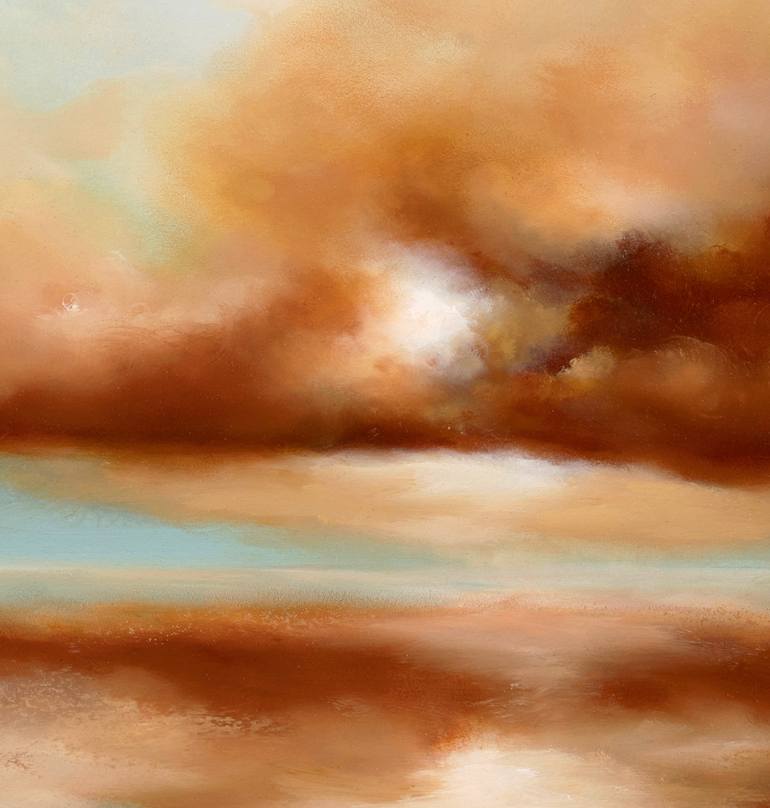 Original Abstract Expressionism Landscape Painting by Rolf Marriott