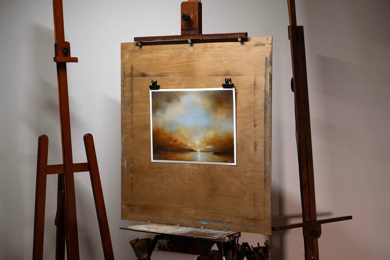 Original Abstract Expressionism Landscape Painting by Rolf Marriott