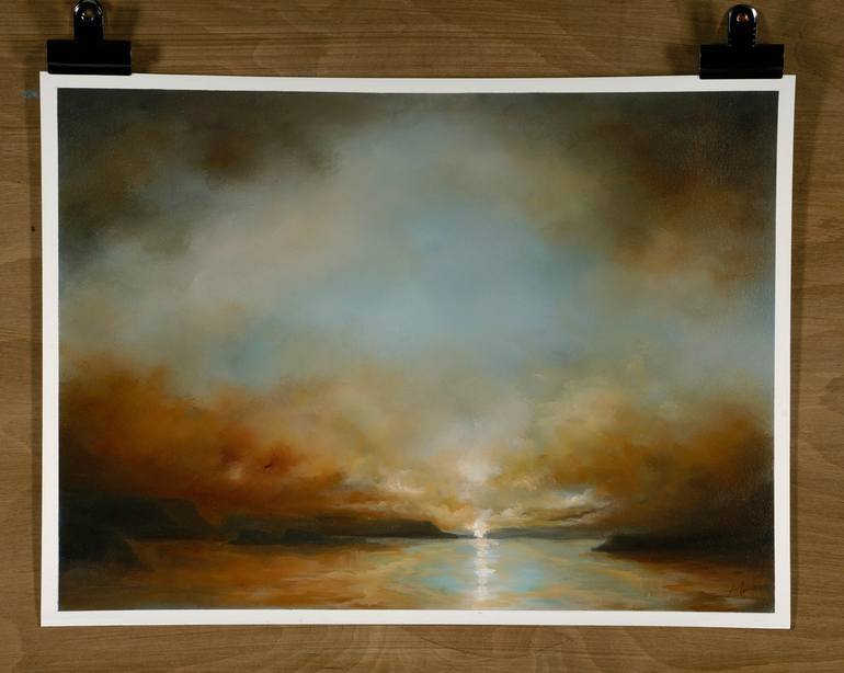 Original Abstract Expressionism Landscape Painting by Rolf Marriott