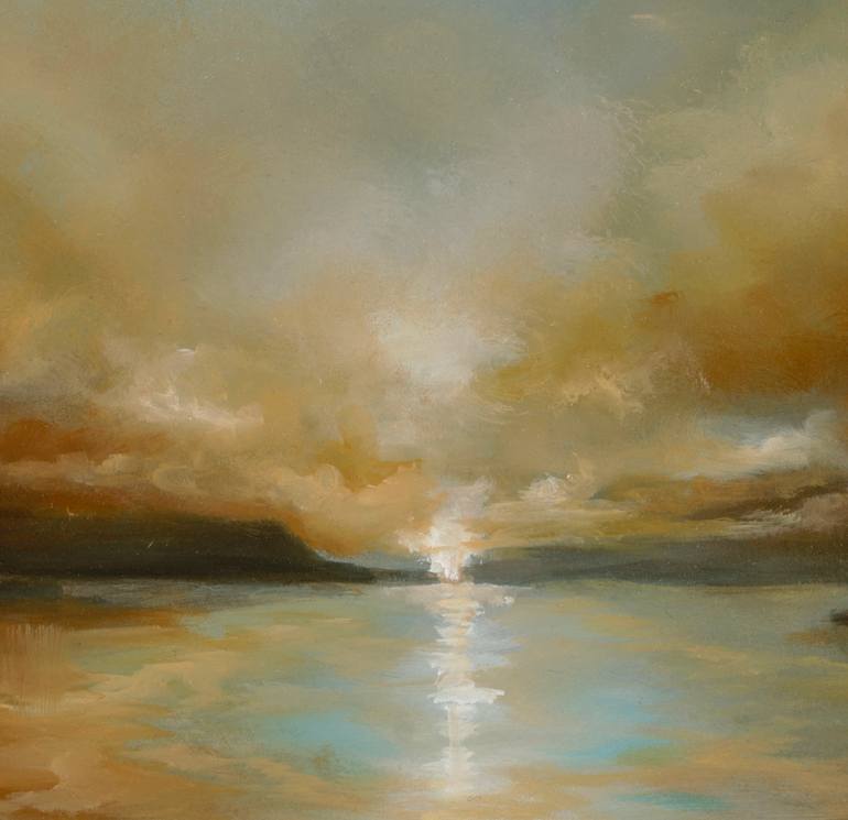 Original Abstract Expressionism Landscape Painting by Rolf Marriott