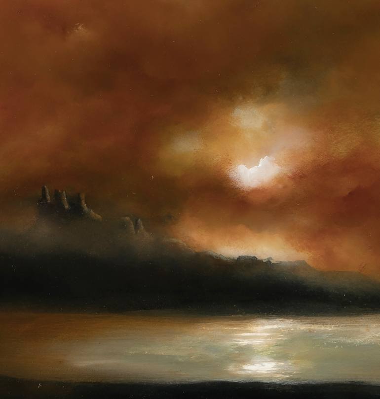 Original Abstract Expressionism Landscape Painting by Rolf Marriott