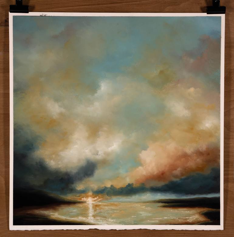 Original Abstract Expressionism Landscape Painting by Rolf Marriott