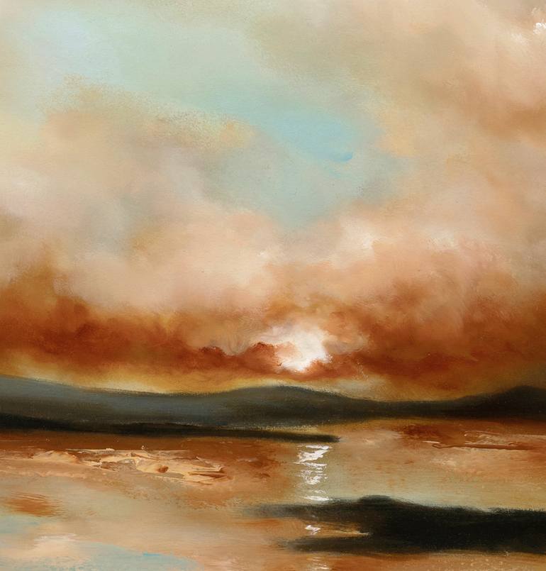 Original Abstract Expressionism Landscape Painting by Rolf Marriott