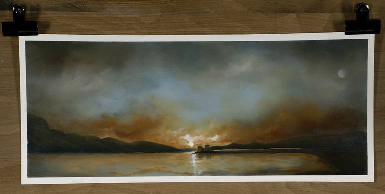 Original Abstract Expressionism Landscape Painting by Rolf Marriott
