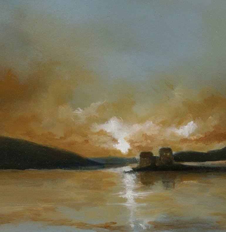 Original Abstract Expressionism Landscape Painting by Rolf Marriott