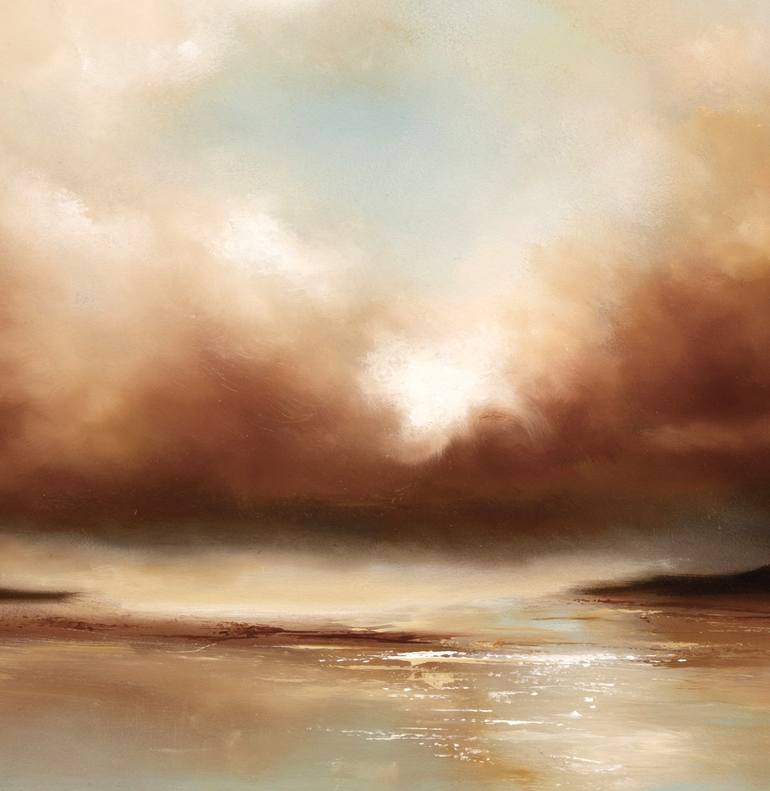 Original Abstract Expressionism Landscape Painting by Rolf Marriott