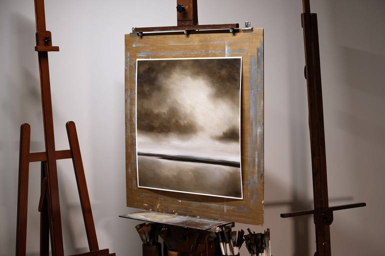 Original Abstract Expressionism Landscape Painting by Rolf Marriott