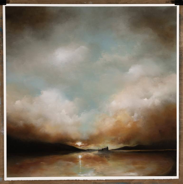 Original Abstract Expressionism Landscape Painting by Rolf Marriott
