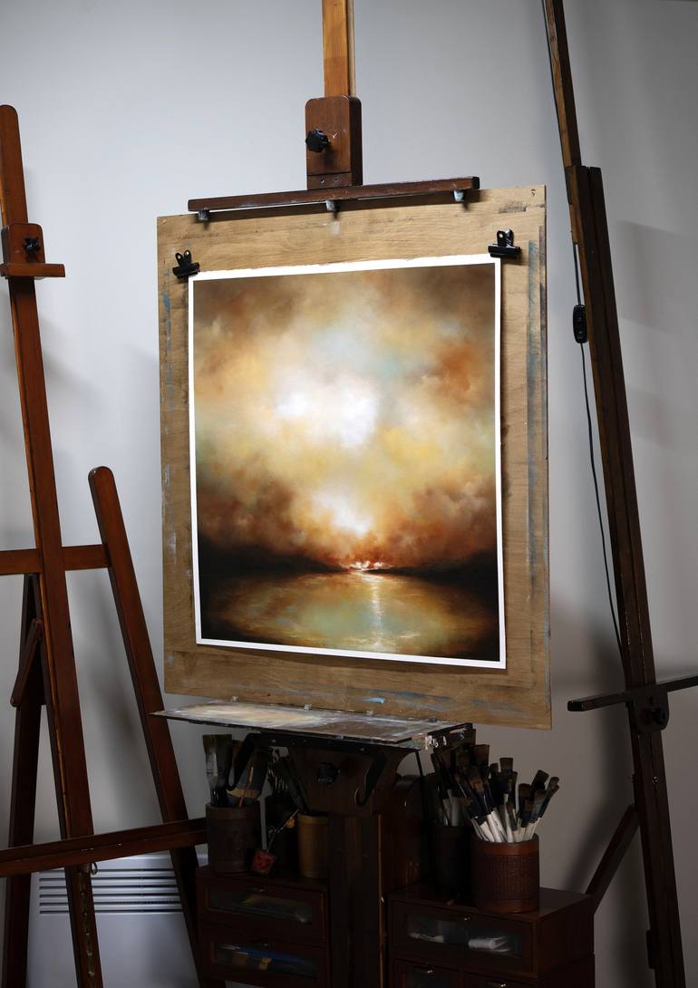 Original Abstract Expressionism Landscape Painting by Rolf Marriott