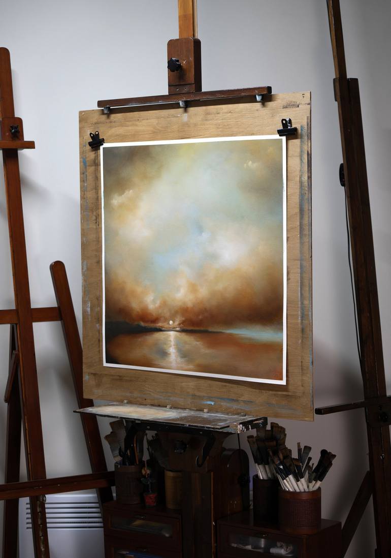 Original Abstract Expressionism Landscape Painting by Rolf Marriott