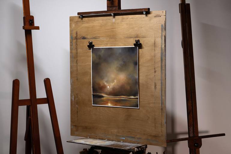 Original Abstract Expressionism Landscape Painting by Rolf Marriott