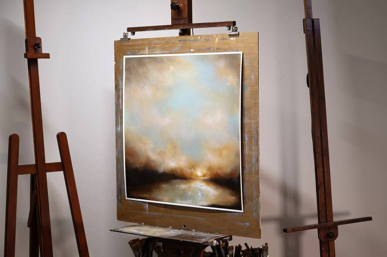 Original Abstract Expressionism Landscape Painting by Rolf Marriott
