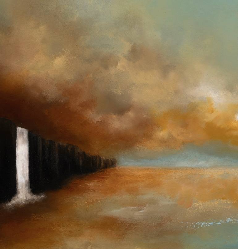 Original Abstract Expressionism Landscape Painting by Rolf Marriott