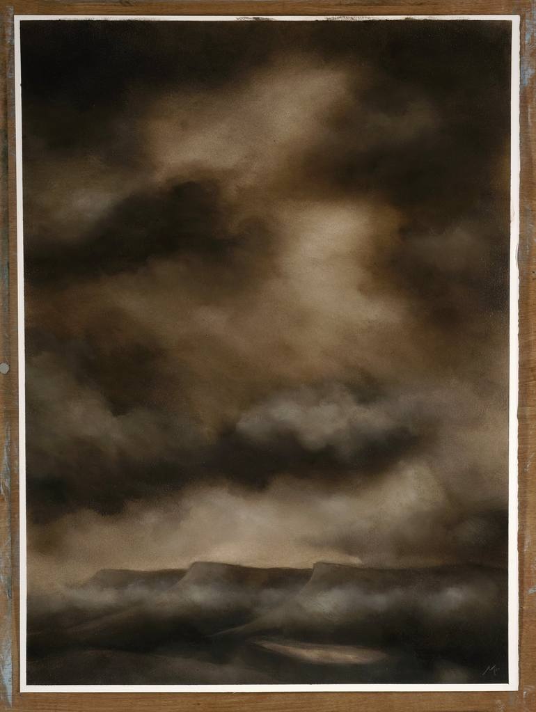 Original Abstract Expressionism Landscape Painting by Rolf Marriott