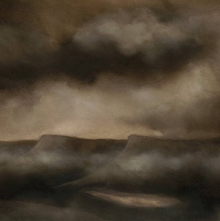 Original Abstract Expressionism Landscape Painting by Rolf Marriott