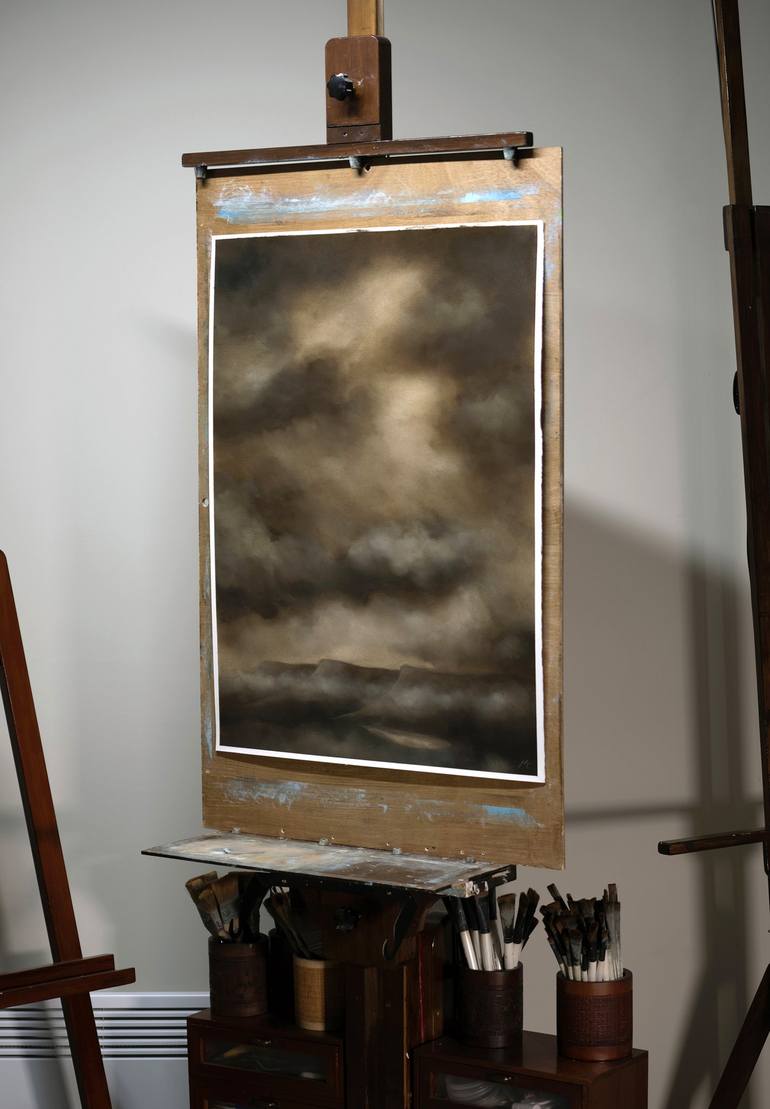 Original Abstract Expressionism Landscape Painting by Rolf Marriott