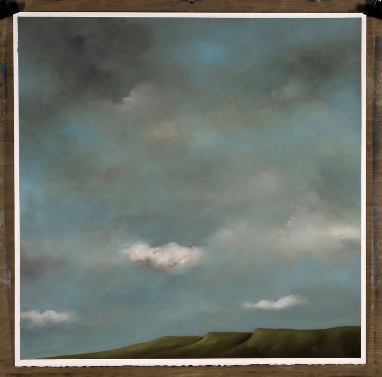 Original Abstract Expressionism Landscape Painting by Rolf Marriott
