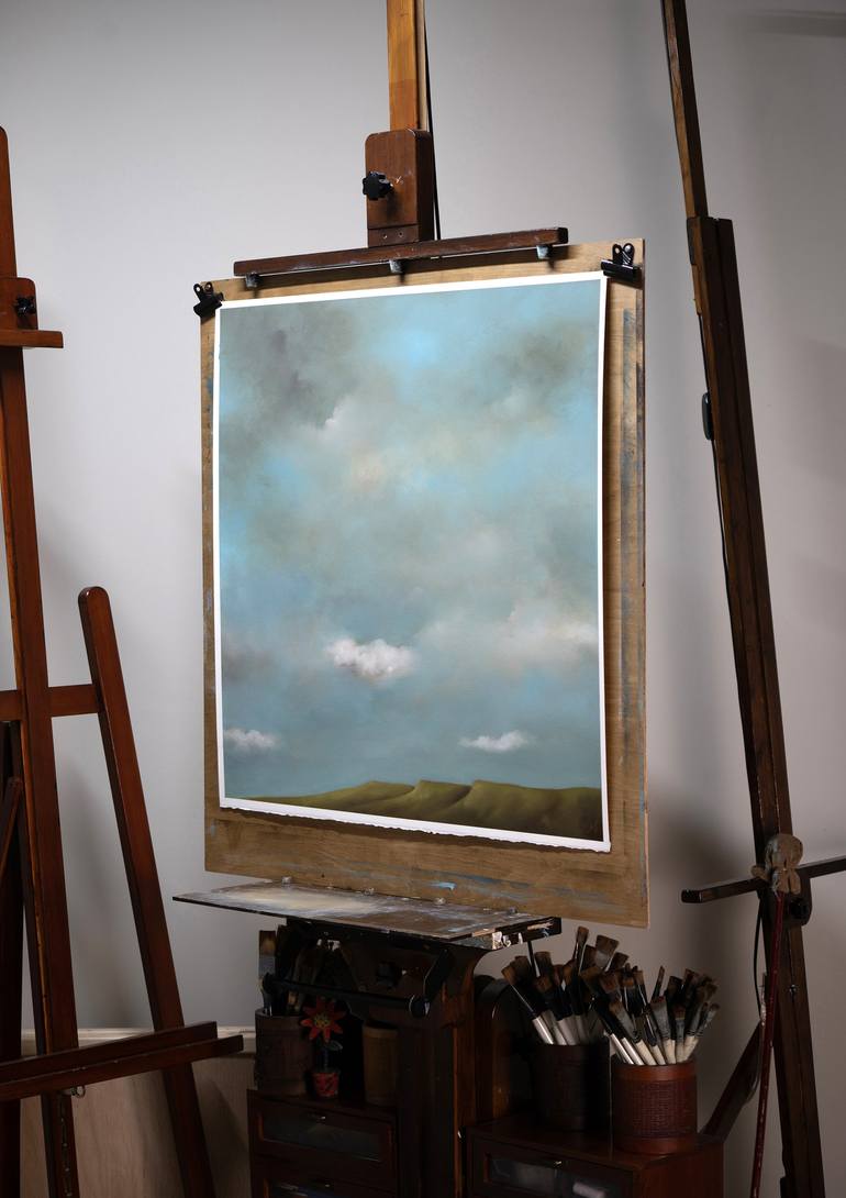 Original Abstract Expressionism Landscape Painting by Rolf Marriott