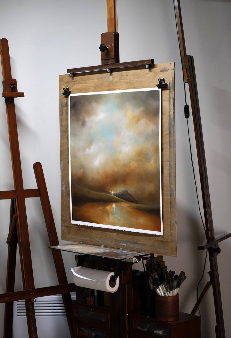 Original Abstract Expressionism Landscape Painting by Rolf Marriott