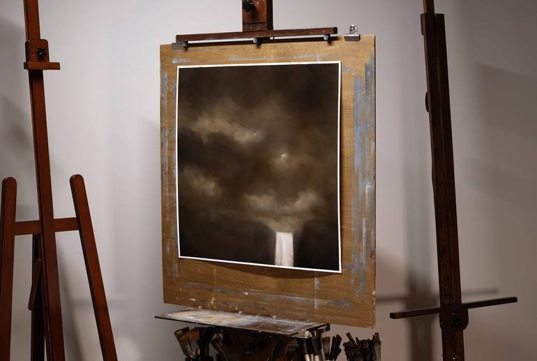 Original Abstract Expressionism Landscape Painting by Rolf Marriott