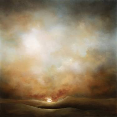 Original Abstract Expressionism Landscape Painting by Rolf Marriott