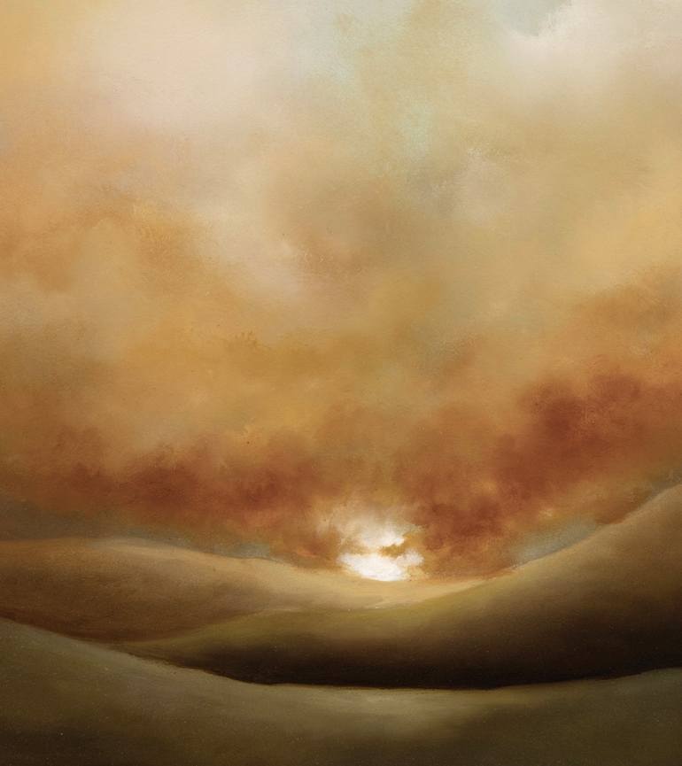 Original Abstract Expressionism Landscape Painting by Rolf Marriott