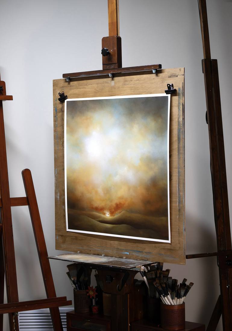 Original Abstract Expressionism Landscape Painting by Rolf Marriott