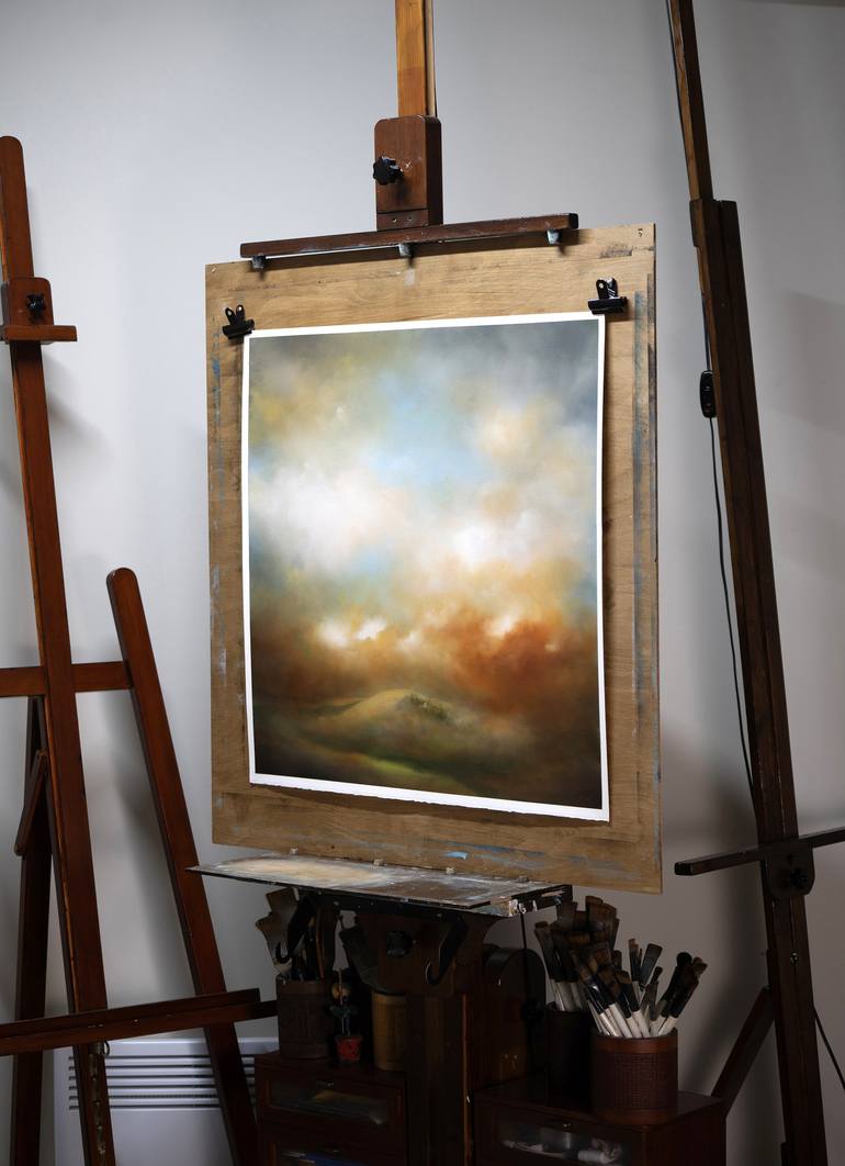 Original Abstract Expressionism Landscape Painting by Rolf Marriott