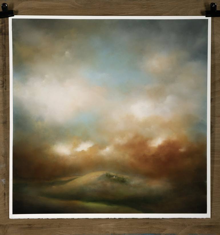 Original Abstract Expressionism Landscape Painting by Rolf Marriott