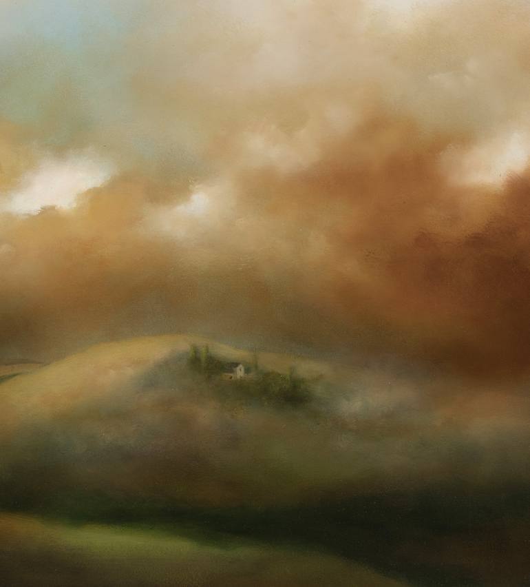 Original Abstract Expressionism Landscape Painting by Rolf Marriott