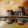 Painted on deep edge canvas so can be hung without framing.