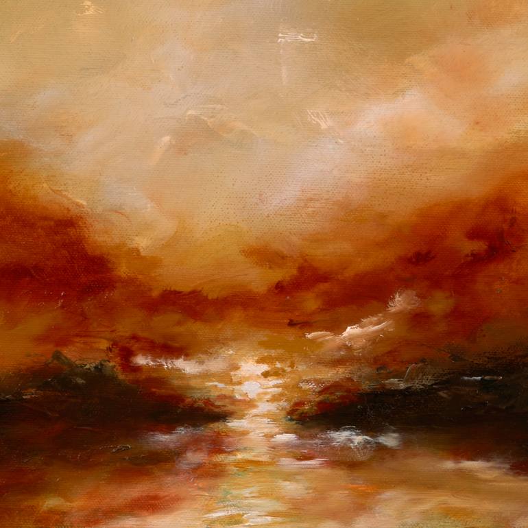 Original Abstract Landscape Painting by Rolf Marriott