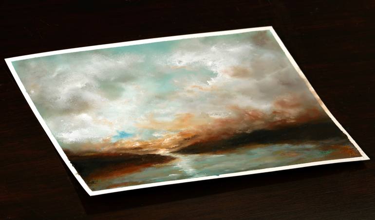 Original Abstract Expressionism Landscape Painting by Rolf Marriott