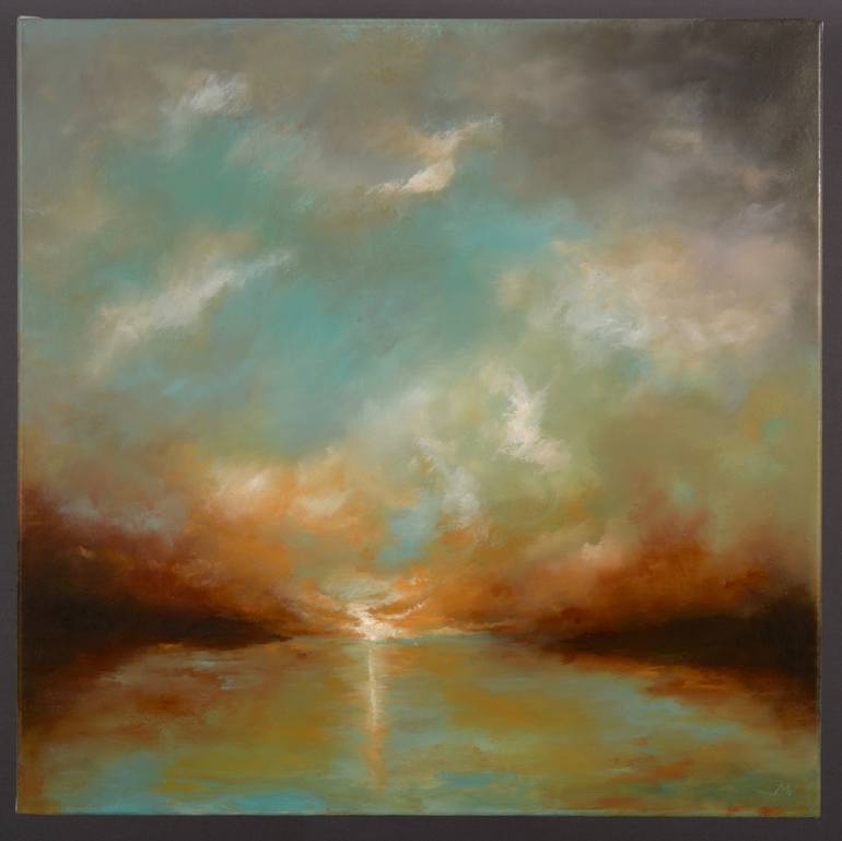 Original Impressionism Landscape Painting by Rolf Marriott