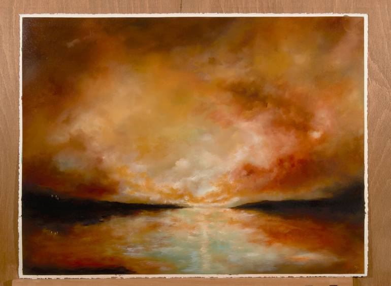 Original Expressionism Landscape Painting by Rolf Marriott