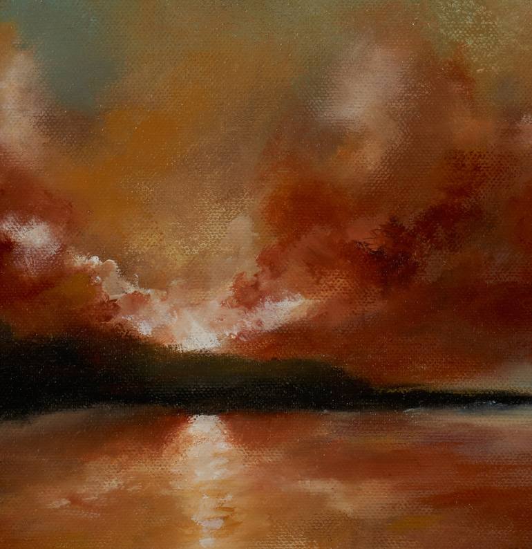 Original Abstract Landscape Painting by Rolf Marriott
