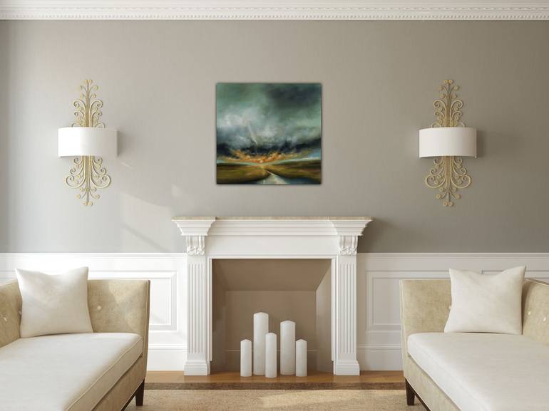 Original Abstract Landscape Painting by Rolf Marriott