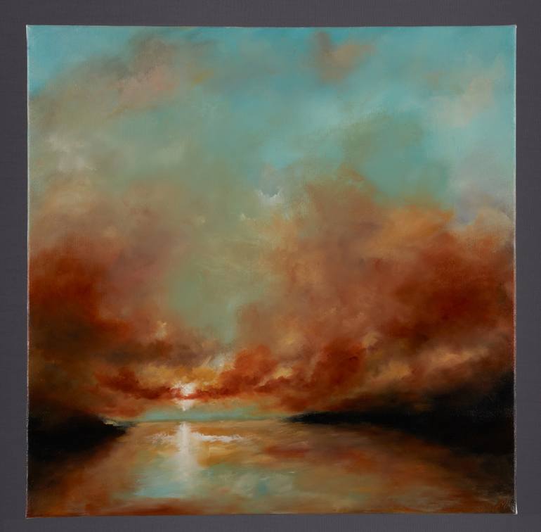 Original Abstract Landscape Painting by Rolf Marriott