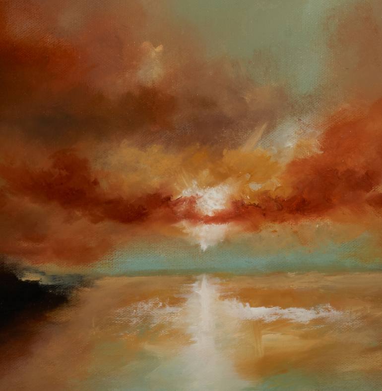 Original Abstract Landscape Painting by Rolf Marriott