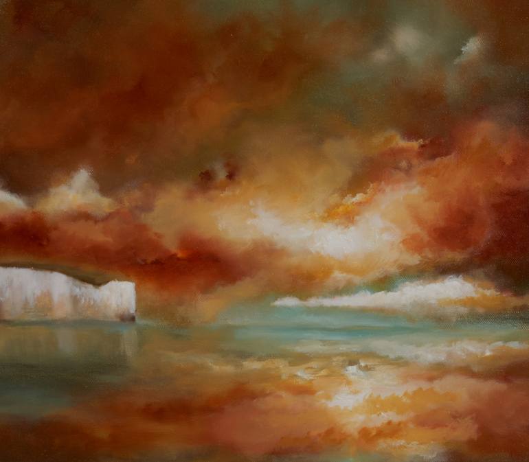 Original Abstract Landscape Painting by Rolf Marriott