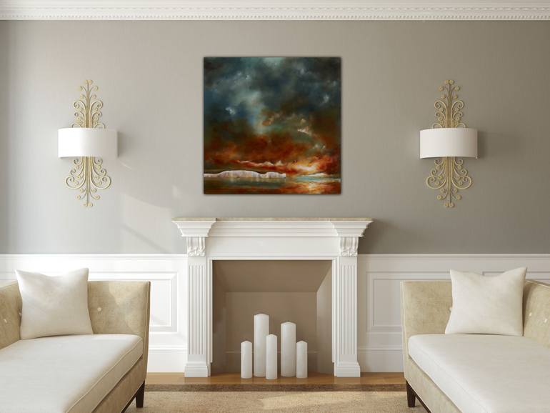Original Abstract Landscape Painting by Rolf Marriott