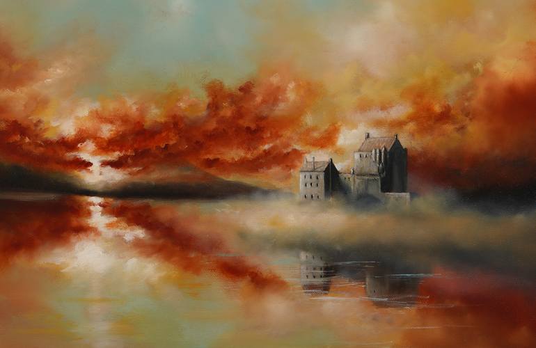 Original Impressionism Landscape Painting by Rolf Marriott